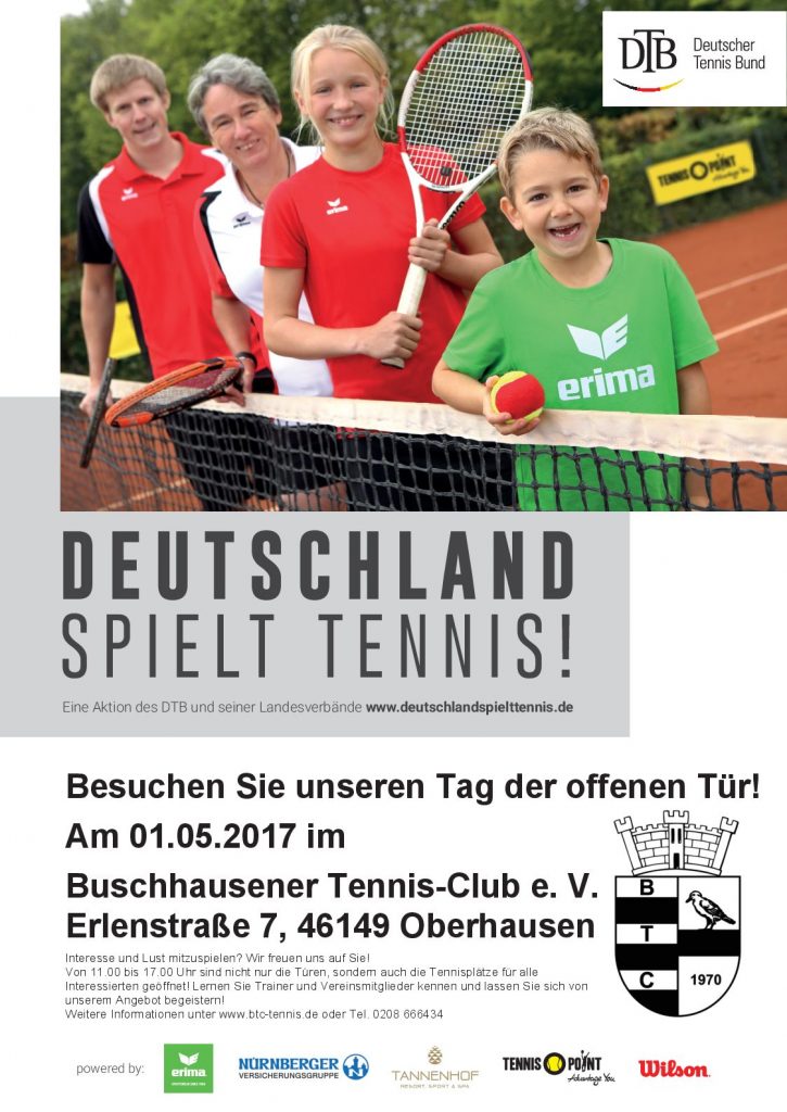 Deutschland spielt Tennis - DTB-Plakat